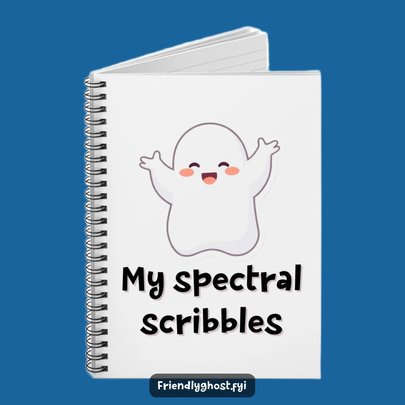 Funny Giggling Ghost Silly Dance Notebook - Jot Down Laughs & Ideas Gift