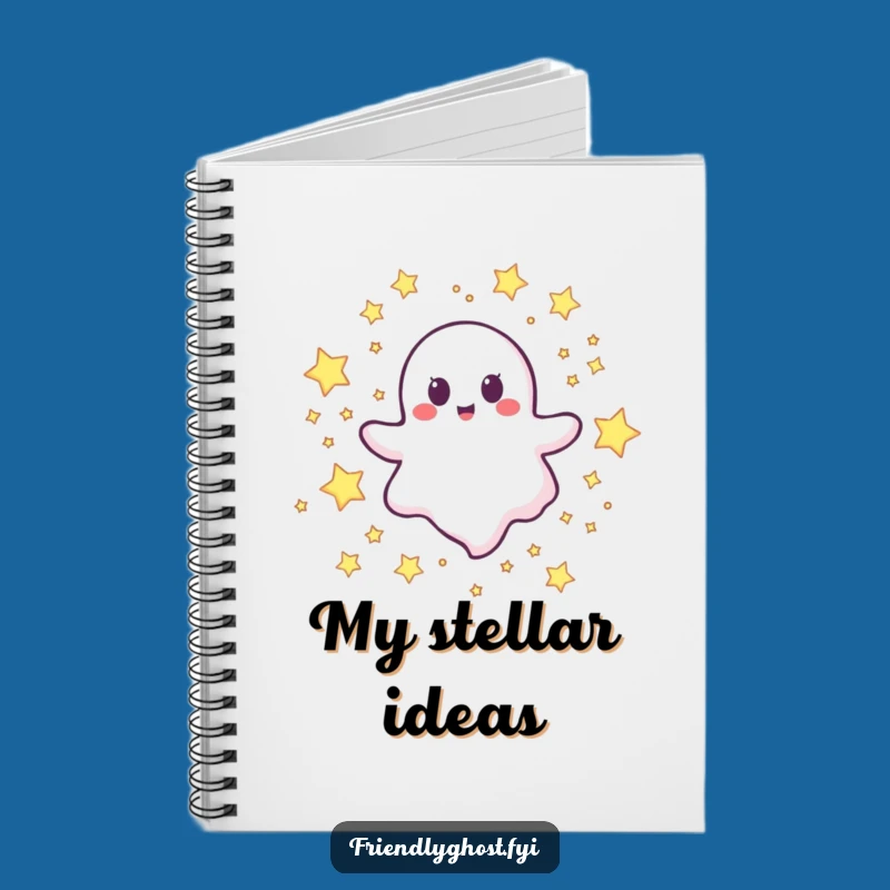 Funny Happy Ghost Stars Notebook: Joyful Character Journal for Ideas