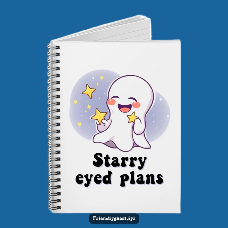 Funny Ghost Child Star Notebook - Cute Giggling Ghost Journal, Perfect Gift
