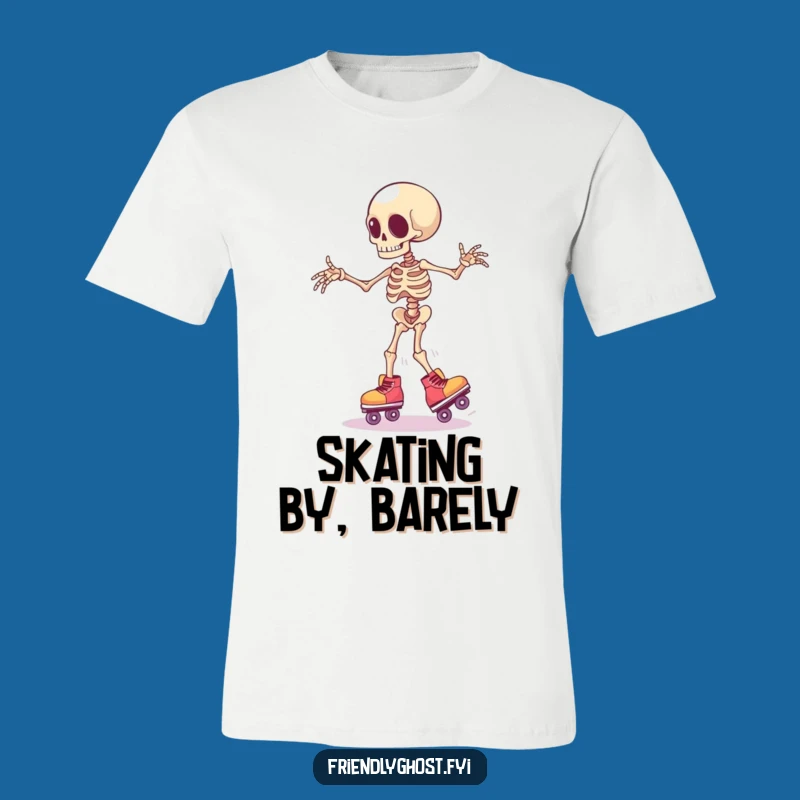 Funny Skeleton Skater T-Shirt: Wear Your Clumsy Moves with Pride