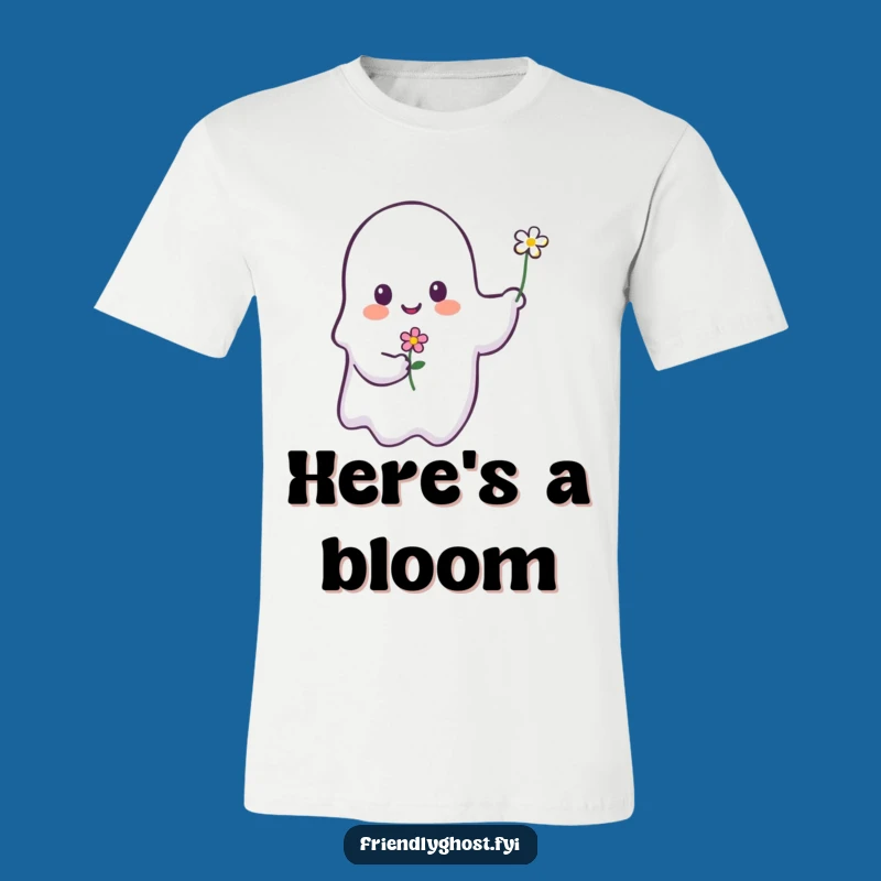 Funny Ghost Flower T-Shirt: Adorable and Humorous Ghost Apparel Gift