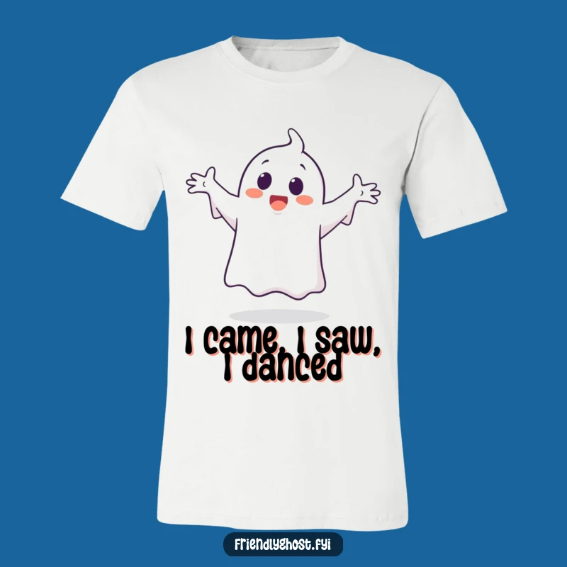 Funny Ghost Dance T-Shirt: Playful Character's Happy Silly Dance Tee, Great Funny Gift!