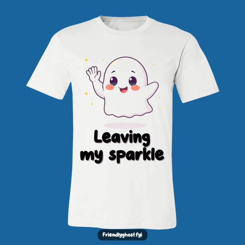 Funny Ghost Sparkle Trail T-Shirt: Wear the Magic with This Hilarious Tee