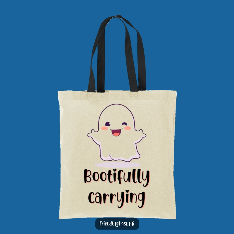 Funny Ghost Booing Tote Bag - Spooky Chic Carryall for Everyday Fun
