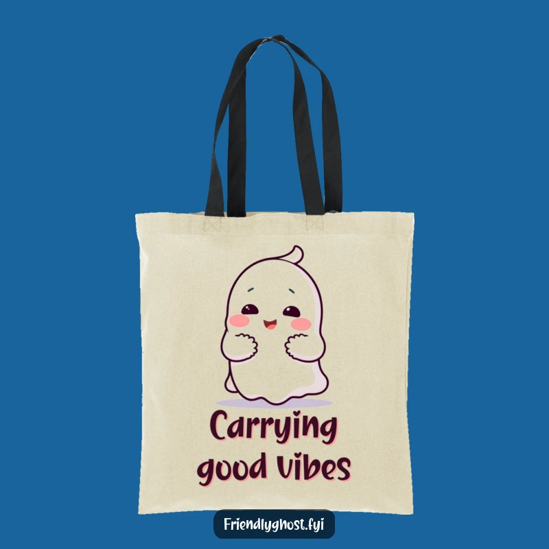 Funny Ghost Hug Tote Bag: Carry Comfort and Spooky Smiles