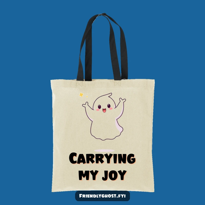 Funny Ghost Pirouette Tote Bag: Carry Your Moves, Whimsical Bag for Active Souls