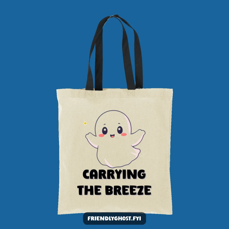 Funny Ghost Breeze Tote Bag: Your Hilarious Companion for Everyday Journeys