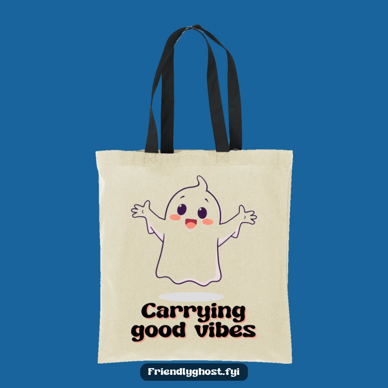 Funny Ghost Dance Tote Bag: Playful Character's Happy Silly Dance Carry-All, Perfect Gift!