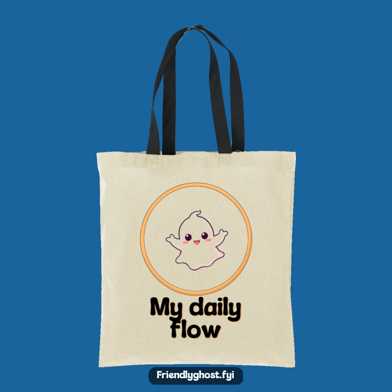Take your essentials on the go with this fun and funny ghost hoop tote bag. Perfect for errands or hitting the gym.