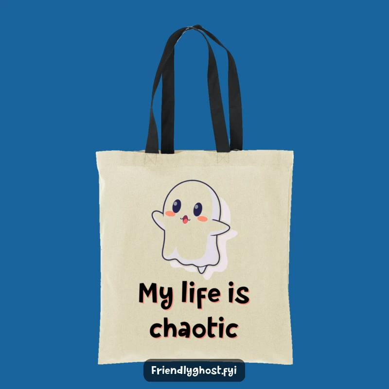 Funny Surprised Ghost Wall Tote Bag - Chic Accessory for Unexpected Humor